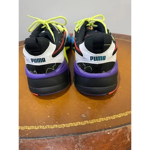 Puma RS-Z Sneakers Mens 11.5 Black White Lime 372712-01 Excellent Running Shoes - Picture 5 of 8